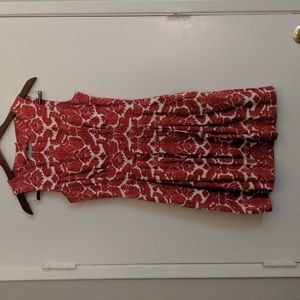 Red and white paisley dress UK 8 / US 4